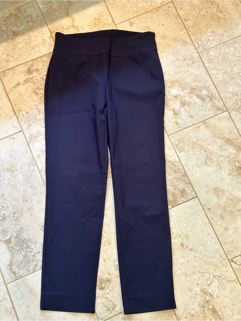 Orvis Navy Straight-Leg Pull-On Pants